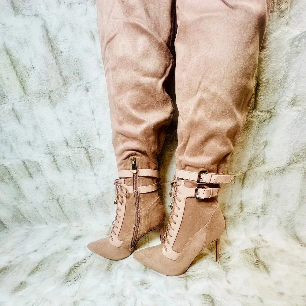 * So Me Blush Pink Over The Knee 4.5